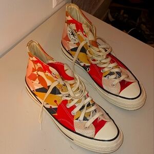 Converse High-Top Sneakers - Multicolor Patchwork